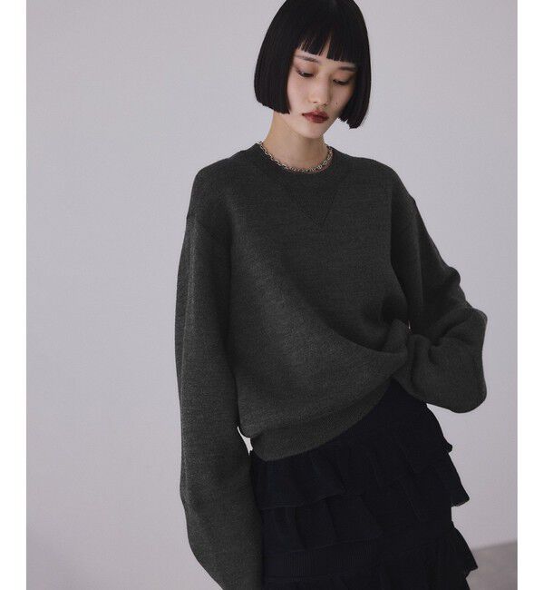 ADAM ET ROPE'「バイカラーリバーシブルニットプルオーバー」|ニット・セーター|