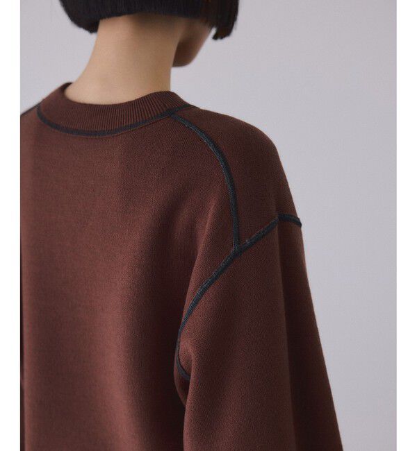 ADAM ET ROPE'「バイカラーリバーシブルニットプルオーバー」|ニット・セーター|