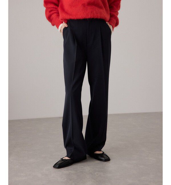 ADAM ET ROPE'「センタープレスストレートパンツ/UVカット」|スラックス|