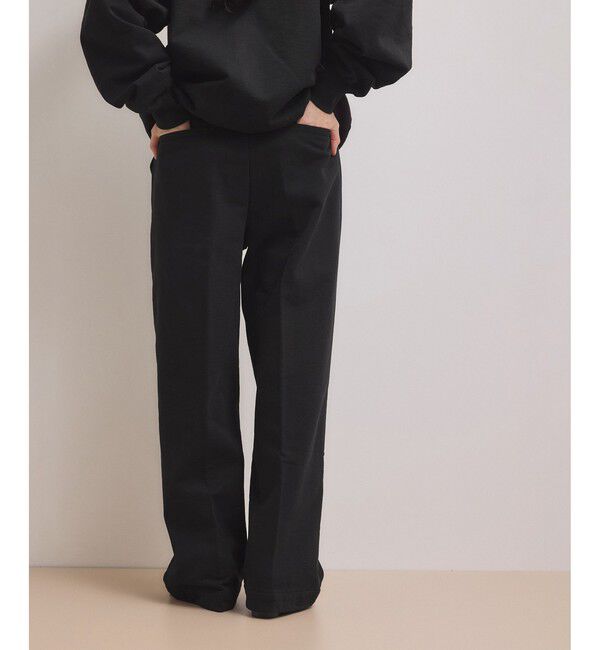 ADAM ET ROPE'「【WEB限定】スウェットワイドスラックス」|スラックス|