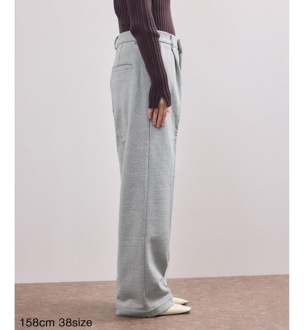 ADAM ET ROPE'「【WEB限定】スウェットワイドスラックス」|スラックス|