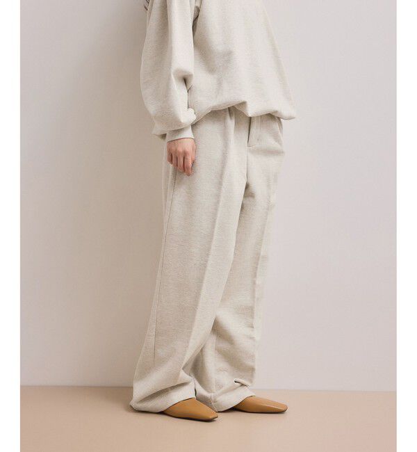 ADAM ET ROPE'「【WEB限定】スウェットワイドスラックス」|スラックス|