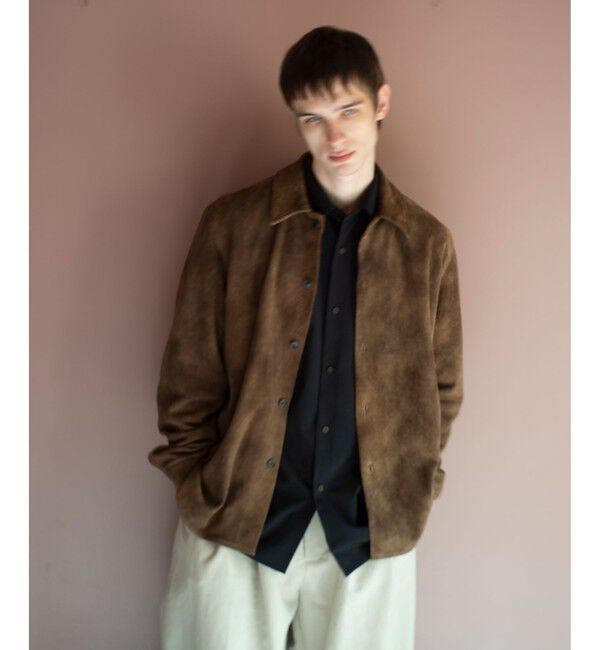 ADAM ET ROPE'「ヴィンテージライク ゴート スエード シャツ」|その他|