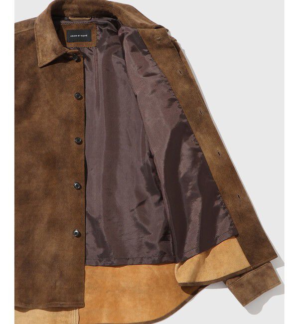 ADAM ET ROPE'「ヴィンテージライク ゴート スエード シャツ」|その他|
