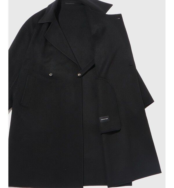 ADAM ET ROPE'「カシミヤ ダブルフェイス セミダブルコート / マフラー付き」|ステンカラーコート|