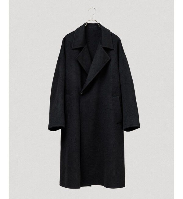 ADAM ET ROPE'「カシミヤ ダブルフェイス セミダブルコート / マフラー付き」|ステンカラーコート|