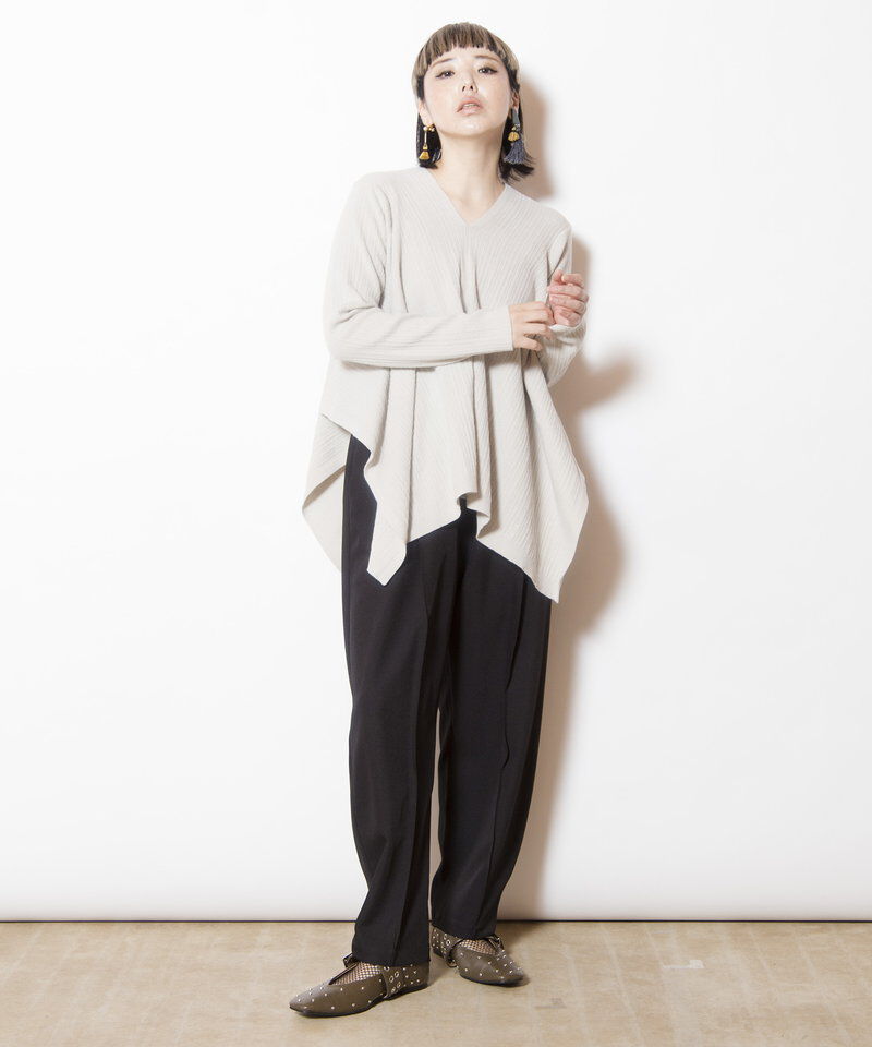  「スクエアヘムニットプルオーバー」|ニット・セーター|