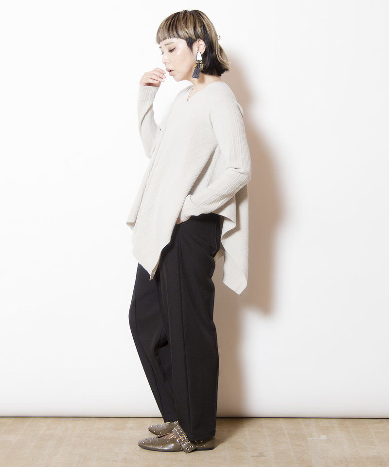  「スクエアヘムニットプルオーバー」|ニット・セーター|