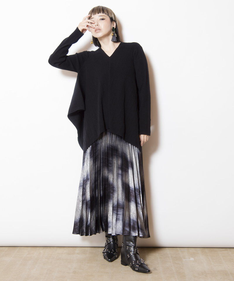  「スクエアヘムニットプルオーバー」|ニット・セーター|