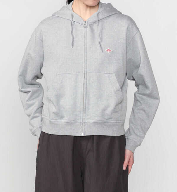 DANTON「DANTON | コットンテリー ジップパーカー WOMEN」|スウェット・ジャージ|