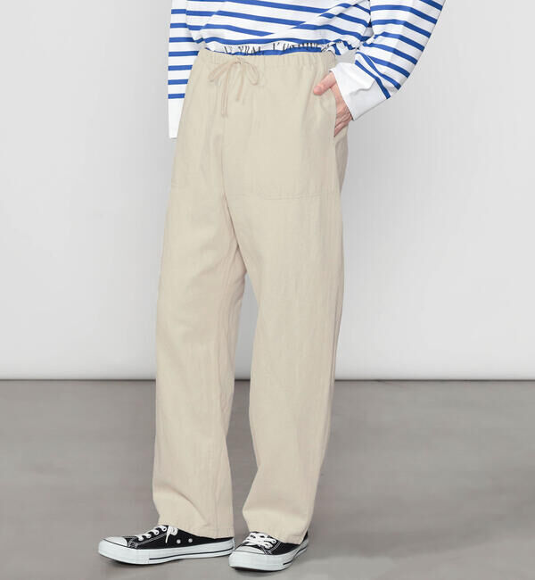 DANTON「DANTON | コットンリネンツイル イージーパンツ MEN」|チノ|