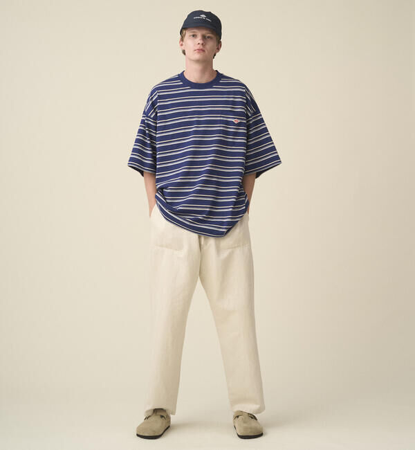 DANTON「DANTON | コットンリネンツイル イージーパンツ MEN」|チノ|