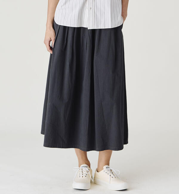 ORCIVAL「ORCIVAL | ガーメントダイ Aラインスカート WOMEN」|スカート|BLACK系1