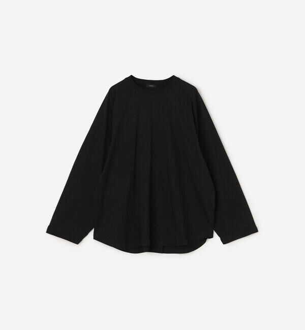  「alvana | 〈別注〉クルーネック 長袖Tシャツ WOMEN」|Tシャツ・カットソー|BLACK