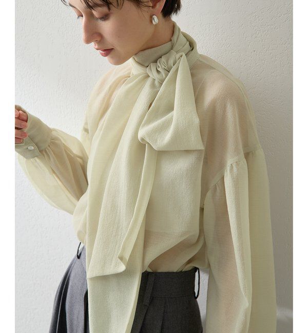  「オーガンザボウブラウス」|シャツ・ブラウス|