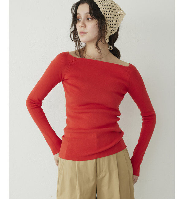 THE PAUSE「【THE PAUSE】オフショルニットプルオーバー」|ニット・セーター|