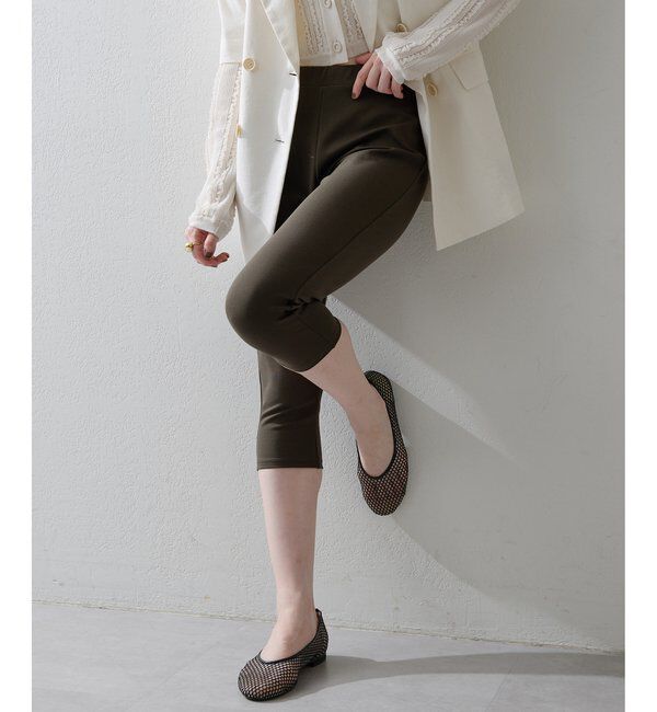 THE PAUSE「【THE PAUSE】カプリパンツ」|チノ|ブラウン