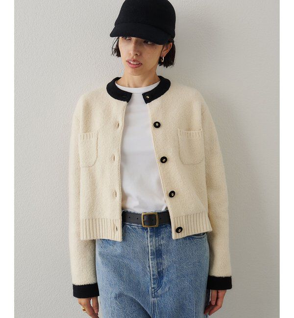  「ブークレーニットジャケット」|ニット・セーター|