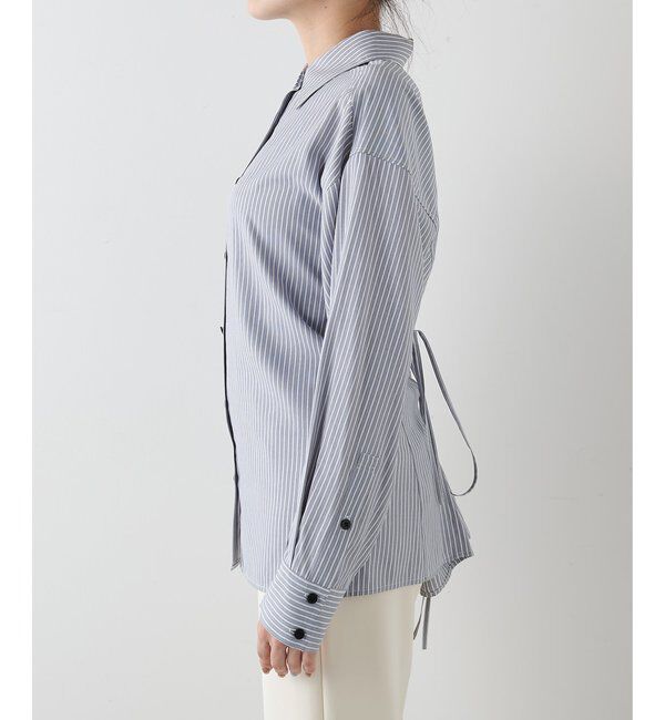 THE PAUSE「【THE PAUSE】ストライプシェイプシャツ」|シャツ・ブラウス|