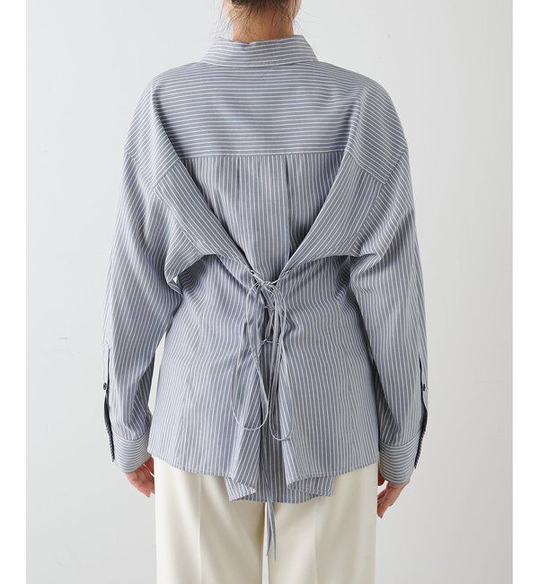 THE PAUSE「【THE PAUSE】ストライプシェイプシャツ」|シャツ・ブラウス|