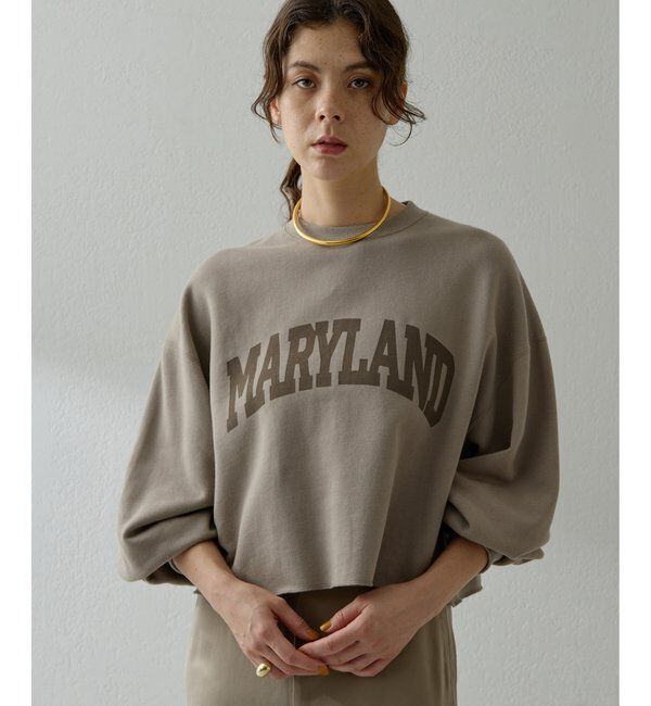  「裏毛ロゴプルオーバー」|Tシャツ・カットソー|モカ