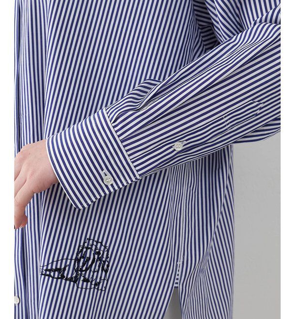  「＜一部カラー期間限定販売＞アニマル刺繍シャツ」|シャツ・ブラウス|