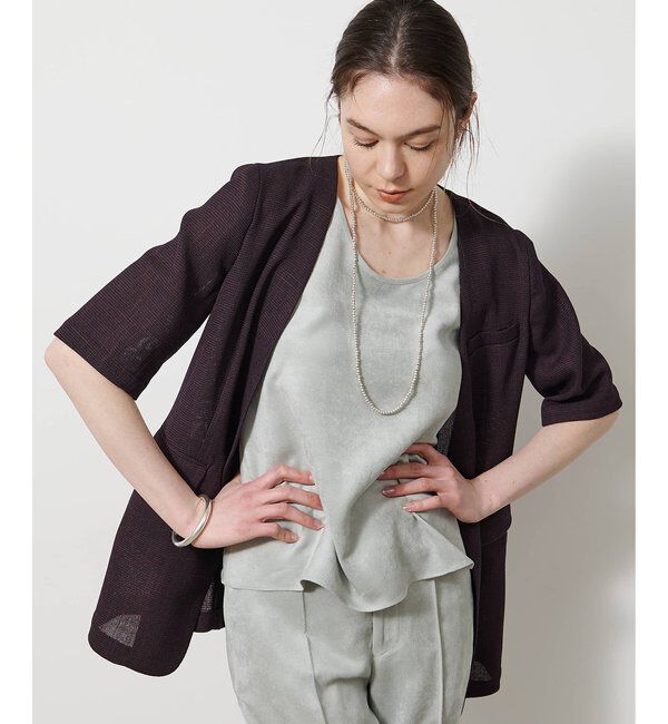 Drawing Numbers「【Drawing Numbers】カラミハーフスリーブジャケット」|その他|