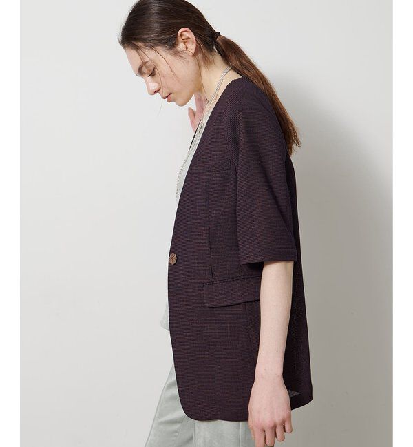 Drawing Numbers「【Drawing Numbers】カラミハーフスリーブジャケット」|その他|