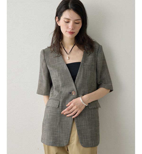 Drawing Numbers「【Drawing Numbers】カラミハーフスリーブジャケット」|その他|