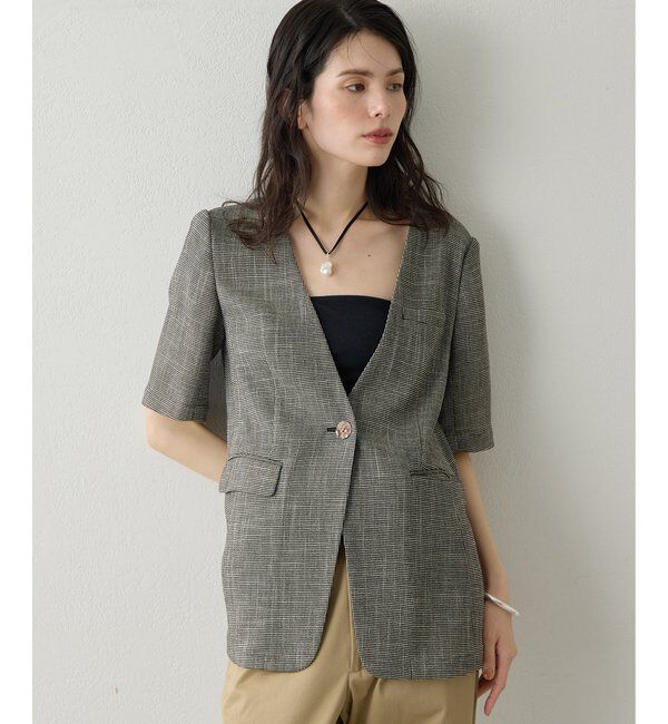 Drawing Numbers「【Drawing Numbers】カラミハーフスリーブジャケット」|その他|