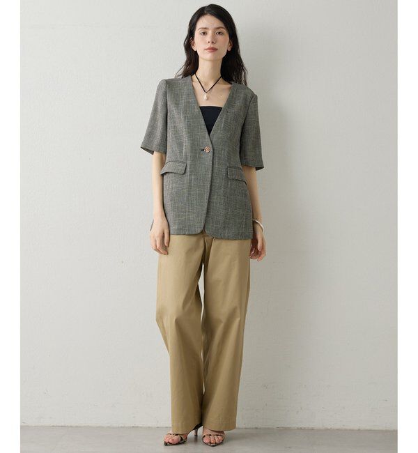 Drawing Numbers「【Drawing Numbers】カラミハーフスリーブジャケット」|その他|