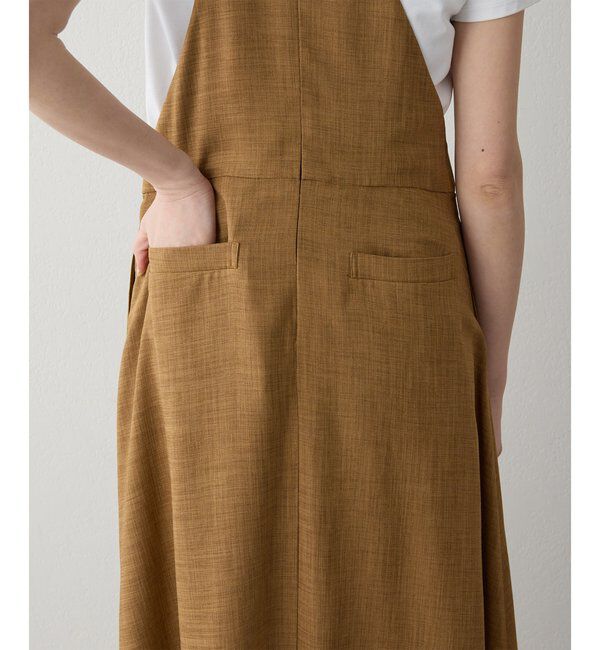 Drawing Numbers「【Drawing Numbers】フェイクリネンサロペットワンピース」|ワンピース|