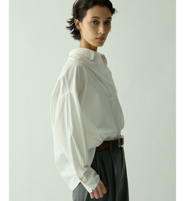 Drawing Numbers「【Drawing Numbers】スキッパーロングスリーブシャツ」|シャツ・ブラウス|