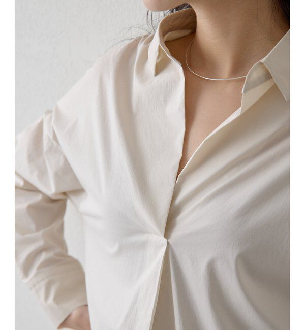 Drawing Numbers「【Drawing Numbers】スキッパーロングスリーブシャツ」|シャツ・ブラウス|