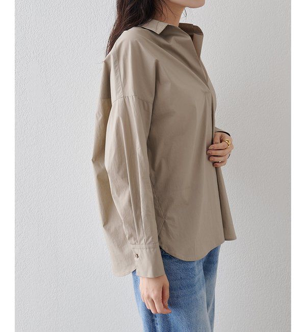 Drawing Numbers「【Drawing Numbers】スキッパーロングスリーブシャツ」|シャツ・ブラウス|