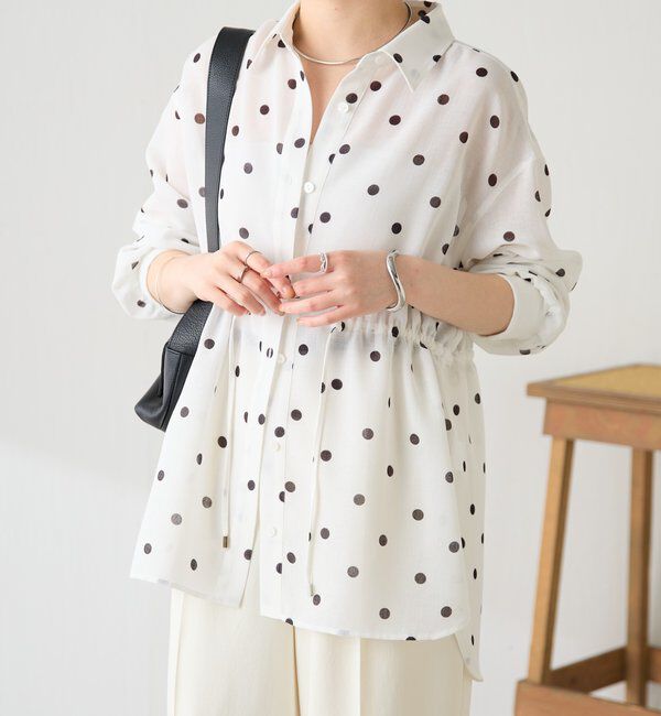 「メッシュドロストシャツ/シアー」|シャツ・ブラウス|