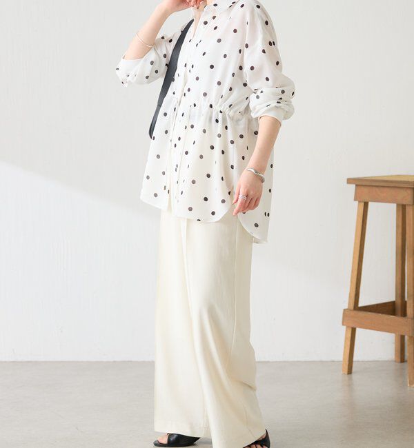  「メッシュドロストシャツ/シアー」|シャツ・ブラウス|