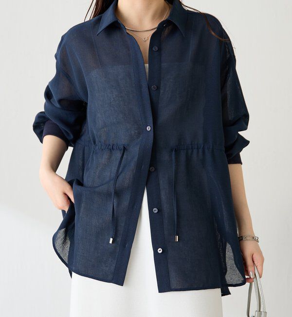  「メッシュドロストシャツ/シアー」|シャツ・ブラウス|