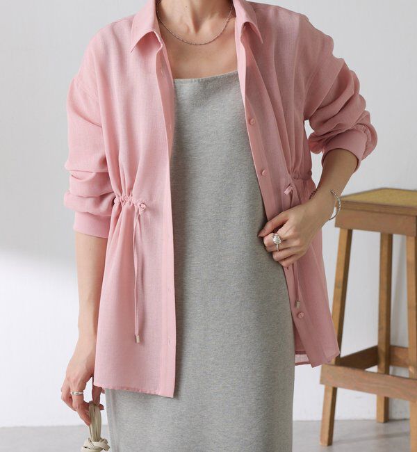  「メッシュドロストシャツ/シアー」|シャツ・ブラウス|