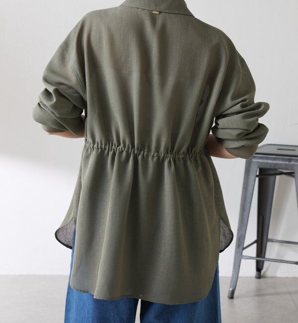  「メッシュドロストシャツ/シアー」|シャツ・ブラウス|