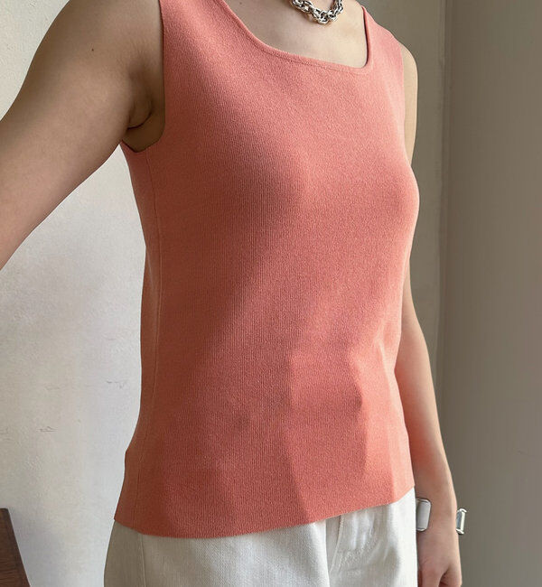  「スクエアニットタンク」|ニット・セーター|