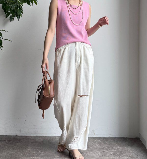  「スクエアニットタンク」|ニット・セーター|