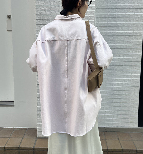  「【新色追加】ダメージデニムシャツ」|シャツ・ブラウス|