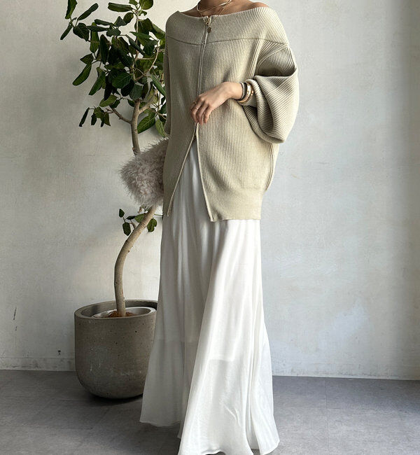  「キュプラ混フレアスカート」|スカート|