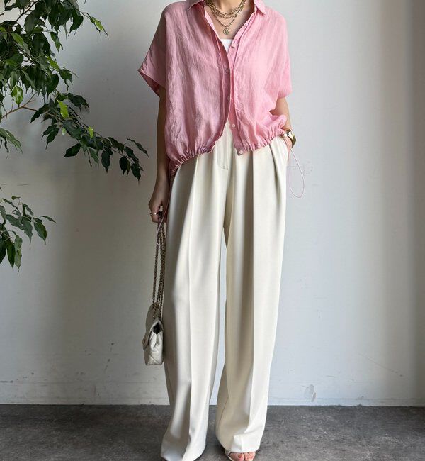  「リネンドロストフレンチシャツ」|シャツ・ブラウス|