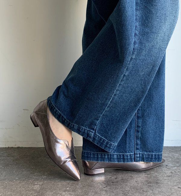  「VカットGOLDモチーフミュール」|その他|