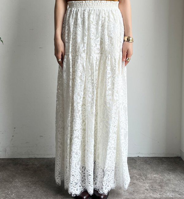  「スカラレースフレアスカート」|スカート|