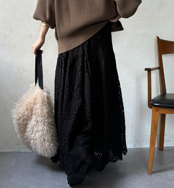  「スカラレースフレアスカート」|スカート|
