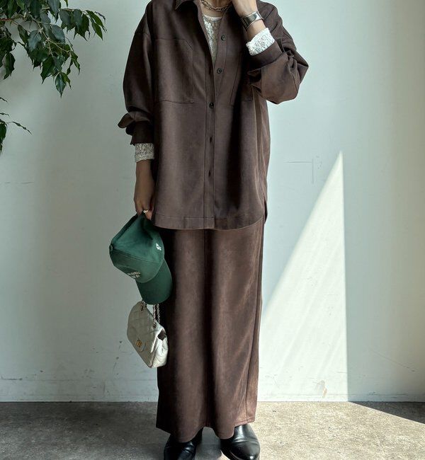  「スウェードダンボールシャツ」|シャツ・ブラウス|