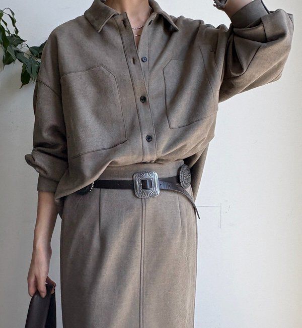  「スウェードダンボールシャツ」|シャツ・ブラウス|